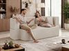 Sofa 3-Sitzer OVELA, Schlafsofa, Modernes Sofa, Zierkissen, Gästesofa mit Schlaffunktion - Dunkelgrau Cord Bild 3