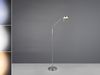 LED Akku Stehlampe MORENO dimmbar mit Flexarm, Silber Höhe 137cm Bild 3
