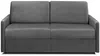 Schlafsofa 3-Sitzer Samt CALIFE - Anthrazit - Liegefläche: 140 cm - Matratzenhöhe: 14 cm Bild 2