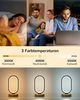 EDISHINE LED Nachttischlampe Schreibtischlampe touch dimmbar, LED fest integriert, 3000k-4000k-6500k, 3 Farbtemperaturen, stufenlose Dimmung Bild 2