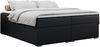 Boxspringbett - Doppelbett mit Multipocket-Matratze - BESS -120x200 - Schwarz Kunstleder - H4 Bild 3