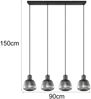 Trio Leuchten LED Deckenleuchte Tarifa 4xE27, Metall/Glas Bild 4