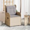 vidaXL Gartenbank 2 pcs Beige Poly-Rattan 3394488 Bild 3