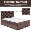 Best for Home Boxspringbett mit Bettkasten Doppelbett Trinity K14 Bonellfederkern inkl 7cm Topper (140x200 160x200 180x200 200x200 cm, Bonell-Matratze, gepolstertes Kopfteil, Polsterbett versch. Größen), mit oder ohne Topper, Flexible Liefermöglichkeit... Bild 3