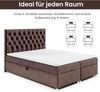 Best for Home Boxspringbett mit Bettkasten Doppelbett Trinity K14 Bonellfederkern inkl 7cm Topper (140x200 160x200 180x200 200x200 cm, Bonell-Matratze, gepolstertes Kopfteil, Polsterbett versch. Größen), mit oder ohne Topper, Flexible Liefermöglichkeit... Bild 4