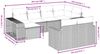 vidaXL 10-tlg. Garten-Sofagarnitur mit Kissen Braun Poly Rattan 3261293 Bild 3