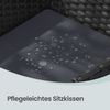 SONGMICS Balkonmöbel, Gartenmöbel-Set, aus PE-Polyrattan, Lounge-Set, Tisch und 2 Stühle, Terrassenmöbel, Outdoor, für Terrasse, Balkon, Garten, schwarz-grau GGF003B02 Bild 5