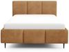 Polsterbett Schlafzimmerbett MIAMI Komplettset 140x200cm in Stoff Coral Rostbraun Bild 3