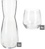 MamboCat Karaffe Vital 5tlg Karaffe Set Karaffe 1L + 4x Trinkgläser 350ml Glas Eistee Bild 4