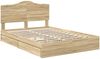 vidaXL Aufbewahrungsbett Sonoma-Eiche 150 x 200 cm Holzwerkstoff 3413494 Bild 4