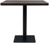 Bistrotisch, Bartisch, Stehtisch MDF und Stahl Quadratisch 80x80x75cm Dunkle Esche Bild 3