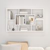 vidaXL Wandregal Weiß 85x16x52,5 cm Holzwerkstoff 801418 Bild 3