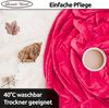 Wohndecke Kuscheldecke kuschelig warm Sofadecke, Visaggio, super weich und flauschig, Allergiker geeignet, atmungsaktiv Bild 3