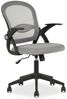 IDIMEX Drehstuhl EREN, Ergonomischer Bürostuhl mit Netzrücken und Armlehnen grau Bild 2