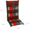 GO-DE Mittellehner-Auflage 110x50x8 cm rot Sitzkissen Sitzpolster Sitzauflage Bild 4