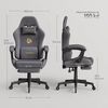 Woltu Gaming-Stuhl (1 St), Ergonomisch, mit leise Rollen, mit Verstellbarer Rückenlehne Bild 3