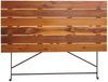 Biergartentisch HWC-J40, Klapptisch Gartentisch, Gastronomie-Qualität Akazie MVG-zertifiziert 120x60cm ~ braun Bild 5