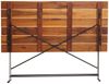 Biergartentisch HWC-J40, Klapptisch Gartentisch, Gastronomie-Qualität Akazie MVG-zertifiziert 120x60cm ~ braun Bild 4