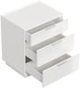 Nachttisch Tamilis 60cm, 3 Softeinzüge lackiert Weiß Hgl für Boxspringbett : Weiss hochglanz Bild 3