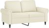 vidaXL 4-tlg. Sofagarnitur mit Kissen Creme Samt 3202208 Bild 4