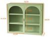 Yorbay Hängeschrank Badezimmerschrank Wandschrank Küchenschrank (70 x 60 x 23 cm) 3 Ebenen & Webmuster, mit verstellbaren Ablagen, Glastür Bild 3