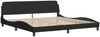 vidaXL Bett mit Matratze "Hvar" Schwarz 200x200 cm Stoff 3208557 Bild 4