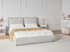 Wasserbett Stoff BAJONNA 160 x 200 cm Hellgrau Bild 3
