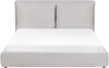 Wasserbett Stoff BAJONNA 160 x 200 cm Hellgrau Bild 4