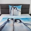 MESANA Bettwäsche Microfaser, Microfaser, Wndebettwäsche, Pinguin Bild 4