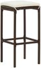 vidaXL 3-tlg. Gartenbar-Set Braun Massivholz Akazie und Poly Rattan 3295266 Bild 4