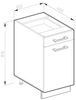Unterschrank R-Line Anthrazit Hochglanz 30 cm mit Schublade, mit Arbeitsplatte Vicco Bild 3