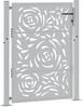 vidaXL Gartentor 100x125 cm Verwitterungsstahl Flammendesign 4100995 Bild 3