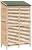 vidaXL Gartenschuppen Natur 106 x 56 x 176,5 cm Massivholz aus Fichte 42033464 Bild 2