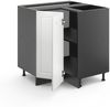 Eckunterschrank R-Line Weiß Landhaus 75.6 cm , AP Marmor Vicco Bild 4