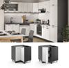Eckunterschrank R-Line Weiß Landhaus 75.6 cm , AP Marmor Vicco Bild 2