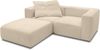 DOMO. collection Ecksofa 800013, kleine Couch in L-Form, rechteckig mit gepolsterte Rückenlehne, Modul-Element, Sofa, Polsterecke, Eckcouch, Polsterganitur 216 x 193 x 69 (BxTxH), beige Bild 2