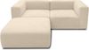 DOMO. collection Ecksofa 800013, kleine Couch in L-Form, rechteckig mit gepolsterte Rückenlehne, Modul-Element, Sofa, Polsterecke, Eckcouch, Polsterganitur 216 x 193 x 69 (BxTxH), beige Bild 5