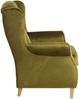 Ohrensessel Karlen Bezug Samtvelours Buche natur / oliv 22041 Bild 3