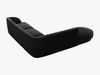 Micadoni 6-Sitzer Ecke links Sofa Miley | Beinfarbe Black Plastic, Schwarz, Chenille Bild 3