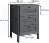 Kommode Ajaton Grau 60 x 88.4 cm Vitalispa Bild 3