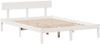 vidaXL Massivholzbett mit Regal ohne Matratze Weiß 150x200 cm Kiefer 3321777 Bild 5
