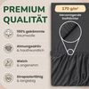 leevitex® Spannbettlaken in verschiedenen Größen und Farben, Jersey aus 100% Baumwolle, Jersey, Gummizug: rundum, (1 Stück), für Kinder- & Standardmatratzen, OEKO-TEX® STANDARD 100 zertifiziert Bild 3