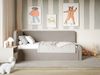 Selsey Fanko –Jugendbett 90x200 cm mit Kopfteil links, Samt, Graubeige Bild 2