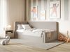 Selsey Fanko –Jugendbett 90x200 cm mit Kopfteil links, Samt, Graubeige Bild 3