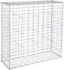 SONGMICS Gabionenkorb, verzinkt, Metall silber, 100 x 90 x 30cm Bild 1
