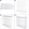 SONGMICS Gabionenkorb, verzinkt, Metall silber, 100 x 90 x 30cm Bild 4