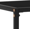 Konsolentisch, Beistelltisch, Konsole Schwarz 100x35x75 cm Hartglas Bild 5