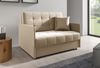 Zweiersessel YORK II mit Steppung, 2-Sitzer Schlafsofa, Jugendsofa mit Schlaffunktion, ausziehbare Couch, mit Bettkasten, inkl. Kissen, Kronos 35, 85 x 97 x 120 cm Bild 2
