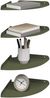 vidaXL Schwebendes Regal mit Regal 4 pcs Olive Grün 24 x 24 x 2 cm 8004107 Bild 3