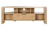 Casâme Eck-TV-Möbel 1 Schublade Eiche Dekor - L120 cm - Helles Holz Bild 1